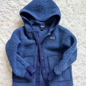 Patagonia Navy Sherpa Hoodie